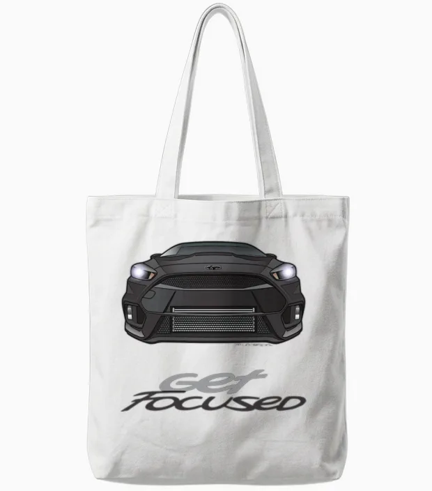 16focusrsblack Tote Bags in White