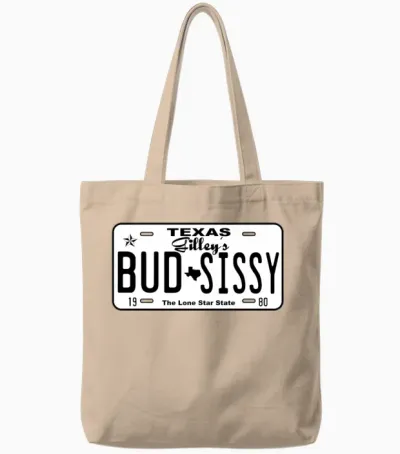 Cory Love Gilley's Bud N Sissy Texas Cowboy Tote Bags - Natural