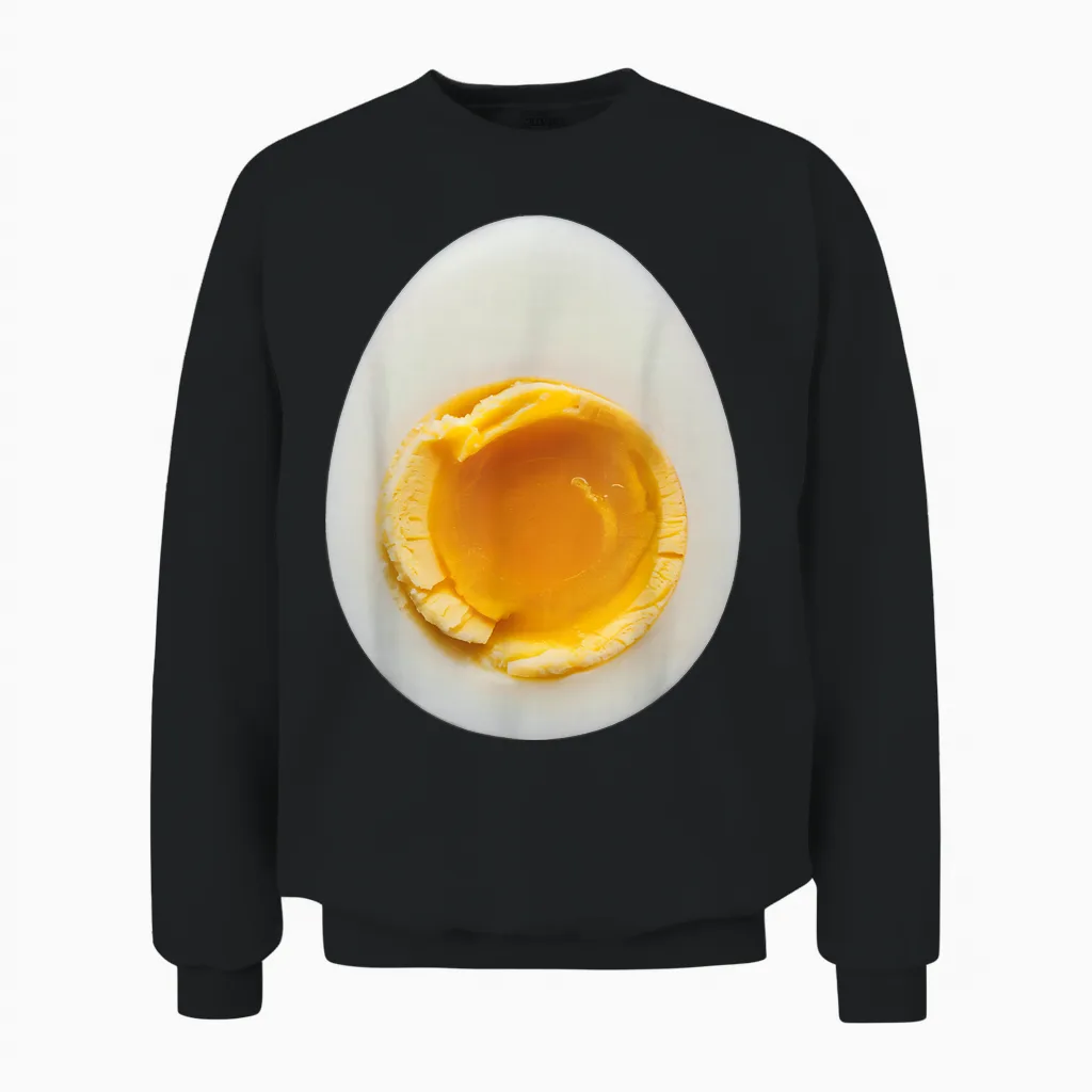 Deviled Egg Costume Halloween Unisex Sweatshirt in Black