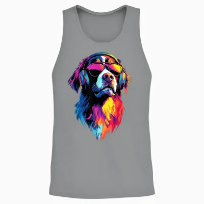 Bernese Mountain Dog Schweizer Sennenhund Swiss Cattle Dogs T-Shirt, Black, S Unisex Tank Top - Sport Grey