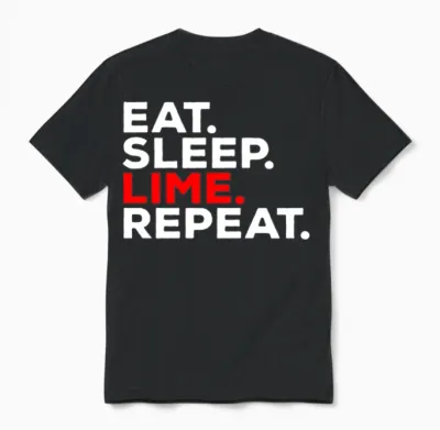 Eat Sleep Lime Repeat - Trinidad and Tobago Unisex T-Shirt - Black