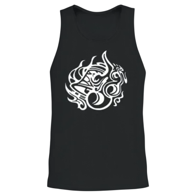 Hestia Familia Crest Emblem Front and Back Unisex Tank Top - Black