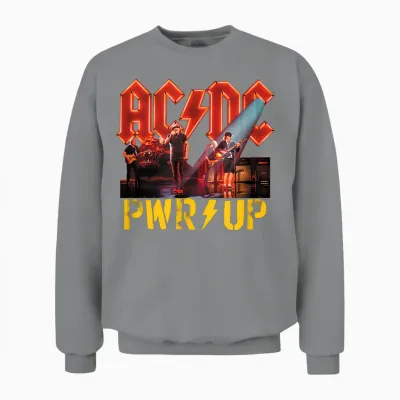 Ac/dc Rock Music Band Pwrup Stage Lights Unisex Sweatshirt - Sport Grey