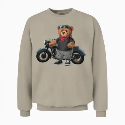 Funny Teddy Bear. Unisex Sweatshirt - Sand