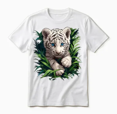 White Tiger Weiße Tiger Weißer Tiger Unisex T-Shirt - White