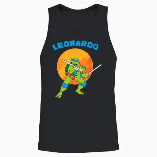 Leonardo Standing Strong Unisex Tank Top - Black