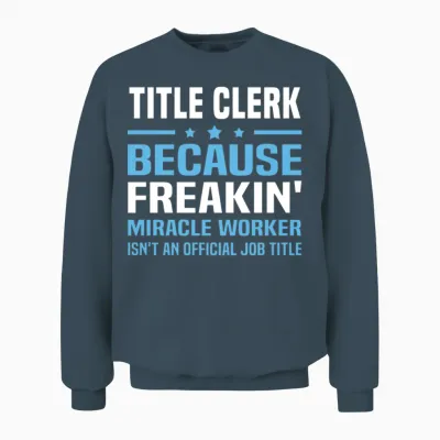 Title Clerk Unisex Sweatshirt - Dark Heather