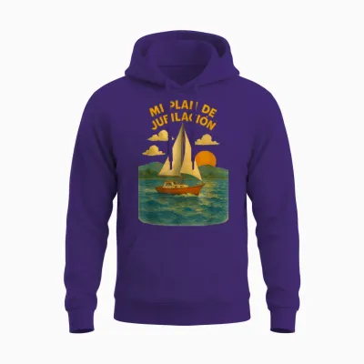 My Plan De Jubilee Barco Velero Mar Unisex Hoodie - Purple