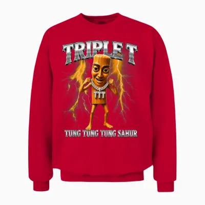 Triple T Unisex Sweatshirt - Red