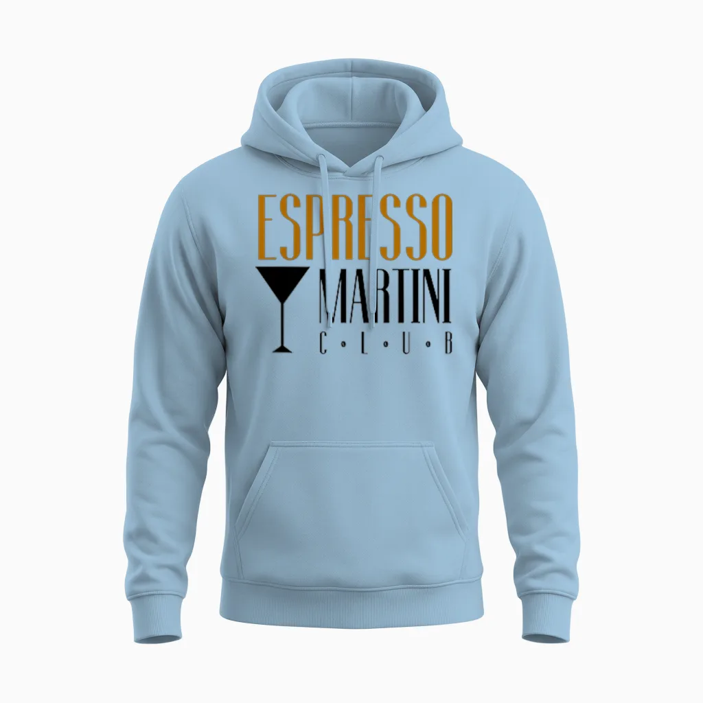 Espresso Martini Club | Kaffee Cocktail Cafe Coffee Bar Team Unisex Hoodie in Light Blue