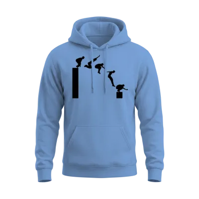 Parkour - Freerunning Unisex Hoodie - Carolina Blue
