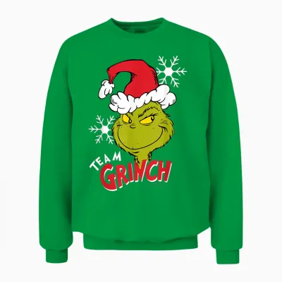 Grinch - Side Eye T-Shirt, Black, S Unisex Sweatshirt - Irish Green