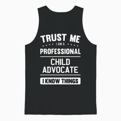 Child Advocate Trust Professional Child Advocates Unisex Tank Top - Black