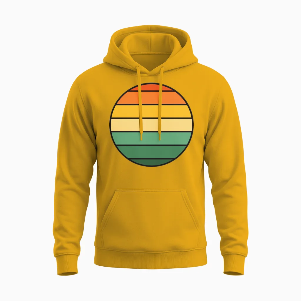 Vintage Retro Fashion Retro Gift Unisex Hoodie in Gold