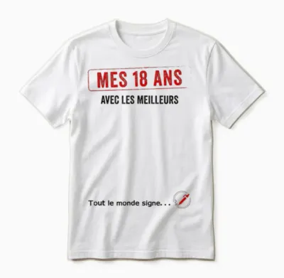 Signature Anniversaire Mes 18 Ans Avec Les Meilleurs Unisex T-Shirt - White
