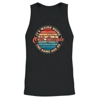 Retirement Quote the Same Age as Old People Cool D Unisex Tank Top - Black – 2