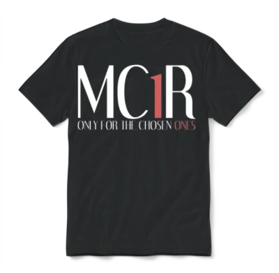 Mc1r Only for the Chosen Ones Funny Redhead Unisex T-Shirt - Black