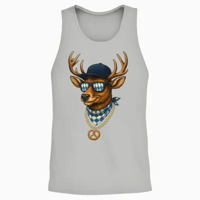 Oktoberfest Lederhosn Wiesen Dirndl Ersatz Tracht Trachten Unisex Tank Top - Ash