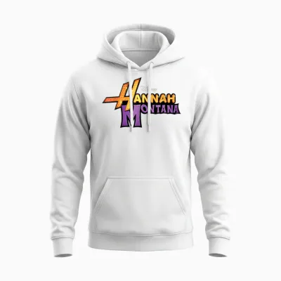 Disney Hannah Montana Logo Official Disney Channel Tv Series Unisex Hoodie - White