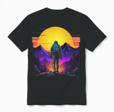 Hiking Unisex T-Shirt - Black