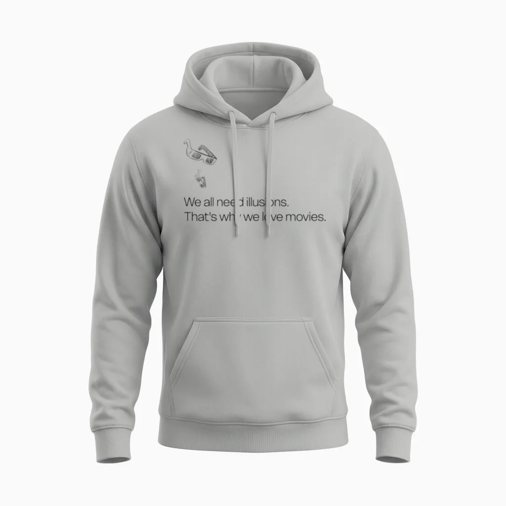 Cinephile Unisex Hoodie in Ash