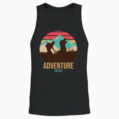 Adventure Hiking Unisex Tank Top - Black