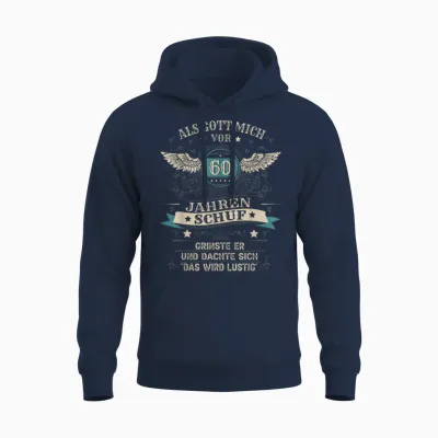 60. Geburtstag Mann Frau 60 Jahre 1966 Deko Lustig Geschenk Unisex Hoodie - Navy