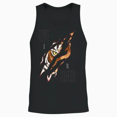 Eye of the Tiger Unisex Tank Top - Black