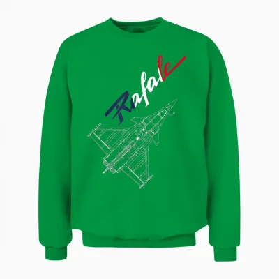 Dassault Rafale French Flag T-Shirt, Black, S Unisex Sweatshirt - Irish Green