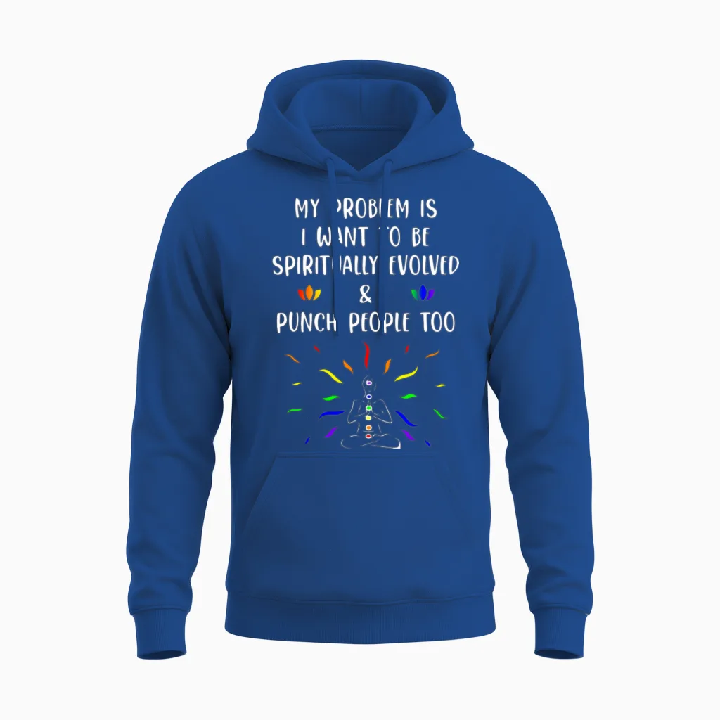 Spiritual but Hood Unisex Hoodie in Royal