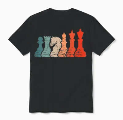 Chess Chess Pieces Chess Unisex T-Shirt - Black