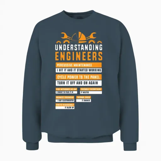Mechanical Engineering Understanding Engineers Unisex Sweatshirt in Dark Heather