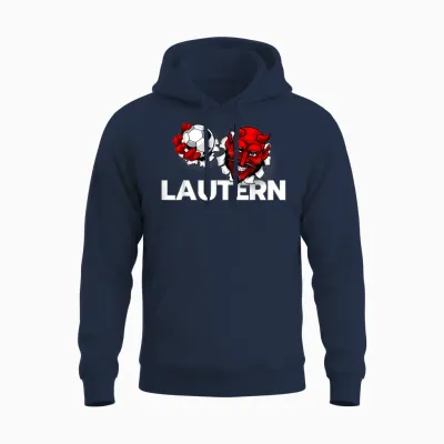Football Lautern Verein Kaiserslautern Lautre Stadt Pfalz T-Shirt, Black Unisex Hoodie - Navy