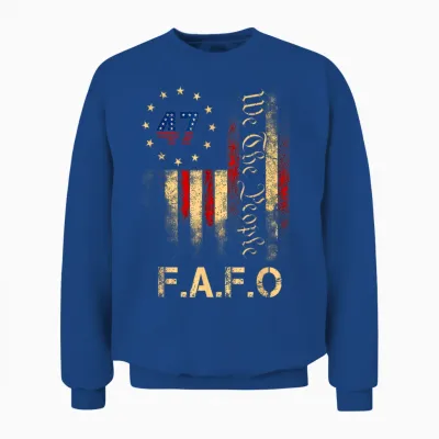 Funny Fafo Trump Shirt President 47 Trump Fafo American Unisex Sweatshirt - Royal