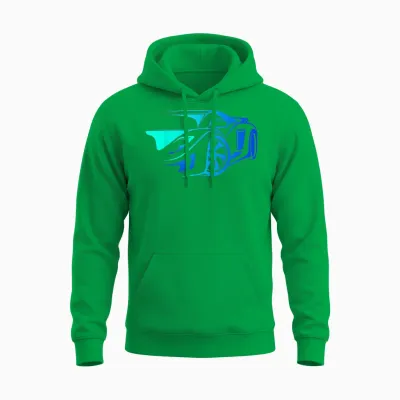 Exotic Car Supercharge Turbo Sports Car T- Unisex Hoodie - Irish Green