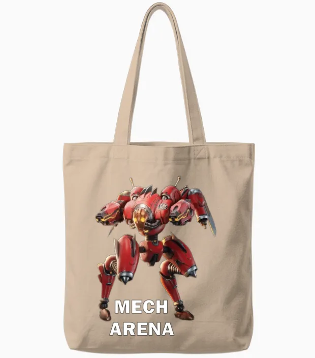 Mech Arena Tote Bags in Natural