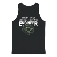 Electrical Engineer Unisex Tank Top - Black – 1