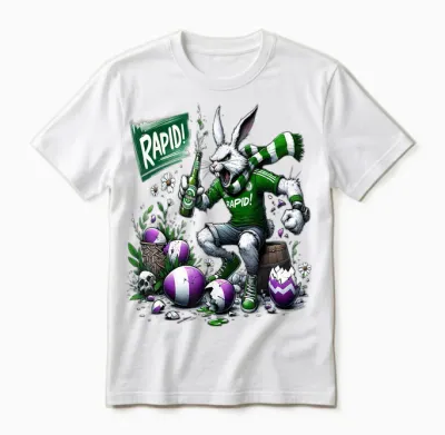 Frohe Ostern Osterhase Rapid Unisex T-Shirt - White