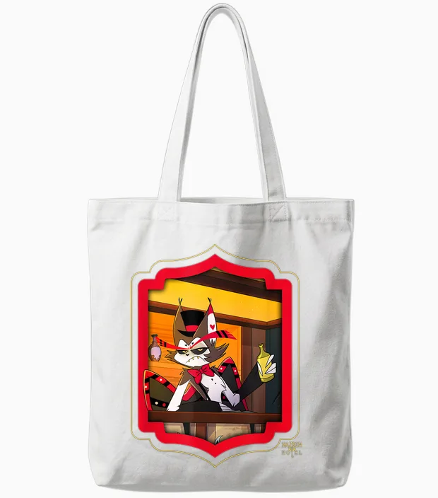 Hazbin Hotel - Husk Tote Bags in White