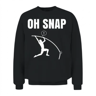 Pole Vaulting Funny Pole Vault Unisex Sweatshirt - Black