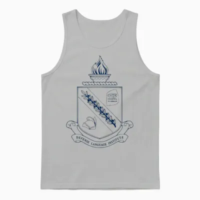 Dliflc Crest Navy Blue Unisex Tank Top - Ash