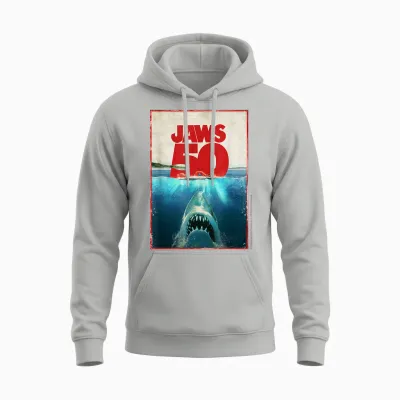 Jaws 50 Jaws 2025 Celebration Classic Unisex Hoodie - Ash