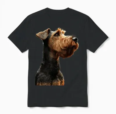 Airedale Terrier Unisex T-Shirt - Black