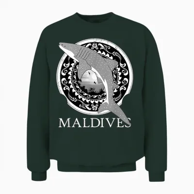 Walhai Republik Der Malediven Unisex Sweatshirt - Forest