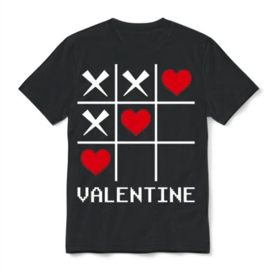 Valentine Unisex T-Shirt - Black