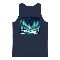 Northern Light Aurora Unisex Tank Top - Navy – 1