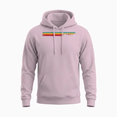 Oxford Retro Unisex Hoodie - Light Pink
