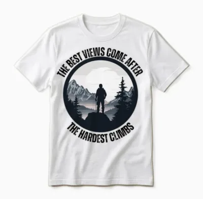 Hiking Unisex T-Shirt - White