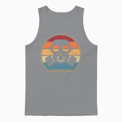 Retro Nuclear Power Plant Energy Uranium Nuclear Unisex Tank Top - Sport Grey
