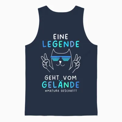 Matura Geschafft 2026 Maturaabschluss Unisex Tank Top - Navy